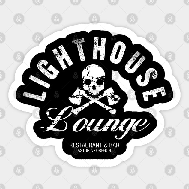 Goonies Lighthouse Lounge Sticker by YourLuckyTee